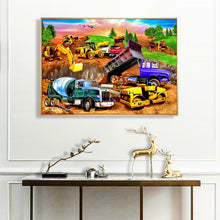 Load image into Gallery viewer, Excavator 40x30cm(canvas) full round drill diamond painting
