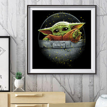 Load image into Gallery viewer, Yoda 40x40cm(canvas) full round drill diamond painting
