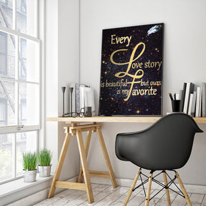 Home Letter 30x40cm(canvas) full round drill diamond painting