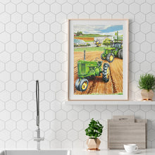 Load image into Gallery viewer, Green Tractors 30x40cm(canvas) full round drill diamond painting
