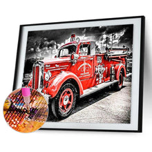 Load image into Gallery viewer, Fire Truck 40x30cm(canvas) full round drill diamond painting
