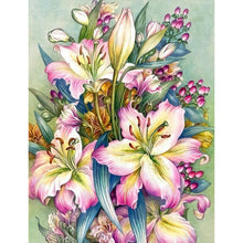 Load image into Gallery viewer, Lilies 30x40cm(canvas) full round drill diamond painting
