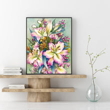 Load image into Gallery viewer, Lilies 30x40cm(canvas) full round drill diamond painting
