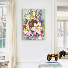 Load image into Gallery viewer, Lilies 30x40cm(canvas) full round drill diamond painting
