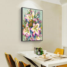 Load image into Gallery viewer, Lilies 30x40cm(canvas) full round drill diamond painting
