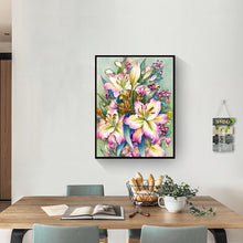 Load image into Gallery viewer, Lilies 30x40cm(canvas) full round drill diamond painting
