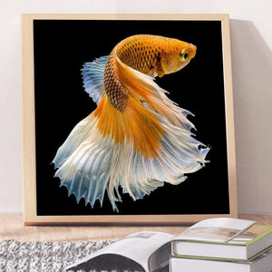 Golden Fish 30x30cm(canvas) full round drill diamond painting