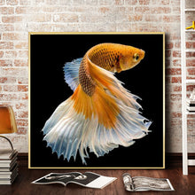 Load image into Gallery viewer, Golden Fish 30x30cm(canvas) full round drill diamond painting
