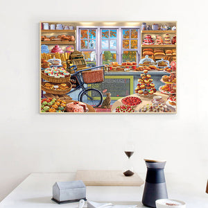 Warm Desserts Shop 40x30cm(canvas) full round drill diamond painting