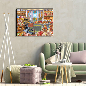 Warm Desserts Shop 40x30cm(canvas) full round drill diamond painting
