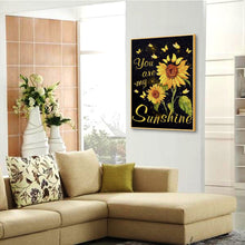 Load image into Gallery viewer, Sunflower 35x45cm(canvas) full round drill diamond painting
