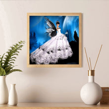 Load image into Gallery viewer, Buttferfly Wing Girl 30x30cm(canvas) full round drill diamond painting
