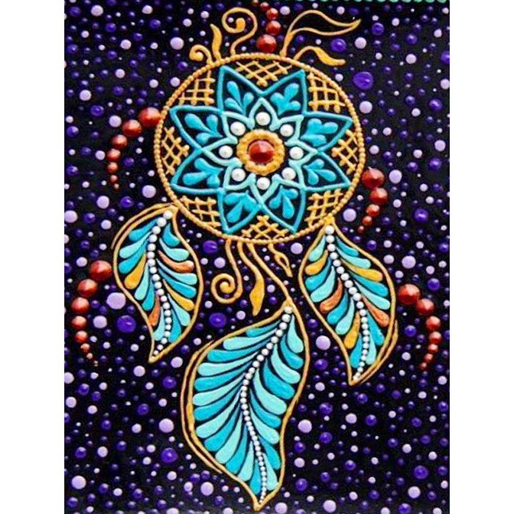Dreamcatcher 30x40cm(canvas) partial beautiful special shaped drill diamond painting