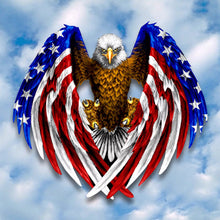 Load image into Gallery viewer, American Flag Eagle 30x30cm(canvas) full round drill diamond painting
