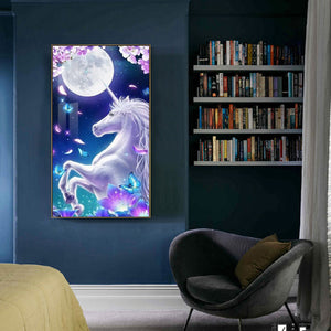 Unicorn Moon 45x85cm(canvas) full round drill diamond painting