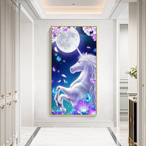Unicorn Moon 45x85cm(canvas) full round drill diamond painting