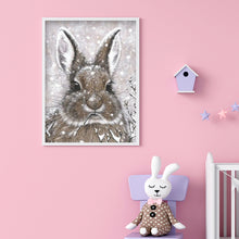 Load image into Gallery viewer, Snow Rabbit 30x40cm(canvas) full round drill diamond painting
