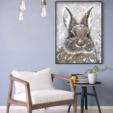 Load image into Gallery viewer, Snow Rabbit 30x40cm(canvas) full round drill diamond painting
