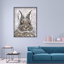 Load image into Gallery viewer, Snow Rabbit 30x40cm(canvas) full round drill diamond painting
