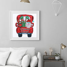 Load image into Gallery viewer, Santa Car 30x30cm(canvas) partial beautiful special shaped drill diamond painting
