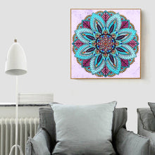 Load image into Gallery viewer, Datura 30x30cm(canvas) partial beautiful special shaped drill diamond painting
