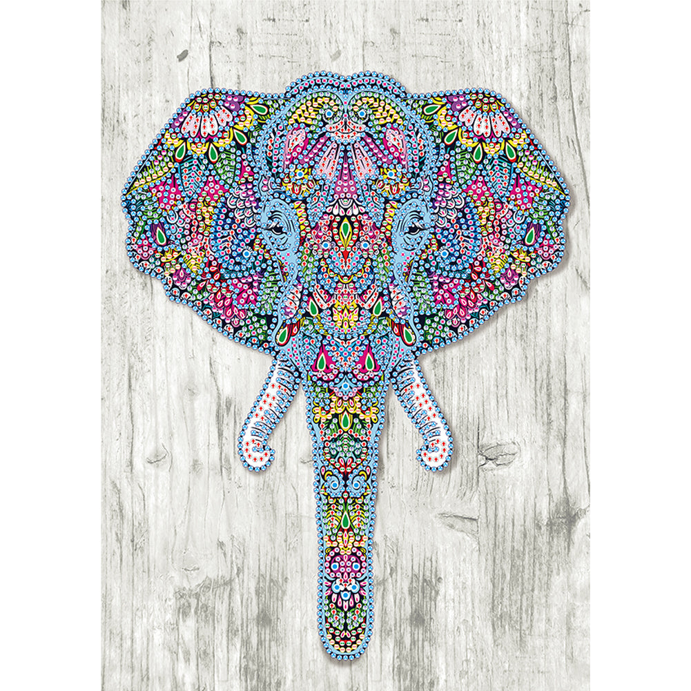 Elephant 30x40cm(canvas) beautiful special shaped drill diamond painting
