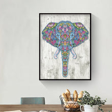 Load image into Gallery viewer, Elephant 30x40cm(canvas) beautiful special shaped drill diamond painting
