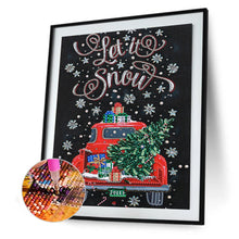 Load image into Gallery viewer, Christmas Tree Car 40x30cm(canvas) beautiful special shaped drill diamond painting
