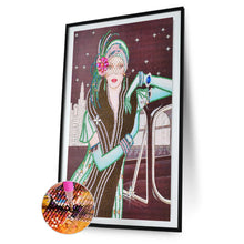 Load image into Gallery viewer, Noble Lady 30x40cm(canvas) beautiful special shaped drill diamond painting
