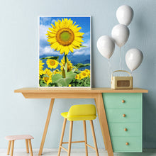 Load image into Gallery viewer, Sunflowers 40x50cm(canvas) full square drill diamond painting
