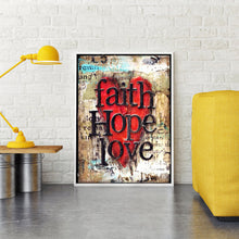 Load image into Gallery viewer, Faith Hope Love 30x40cm(canvas) full round drill diamond painting
