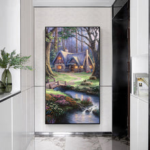 Load image into Gallery viewer, Forest Hut 45x85cm(canvas) full round drill diamond painting
