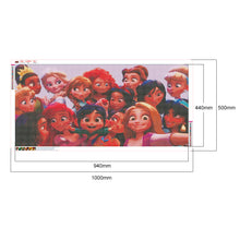 Load image into Gallery viewer, Disney Princesses 100x50cm(canvas) full round drill diamond painting
