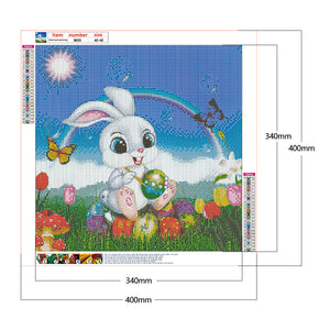 Easter Bunny 40x40cm(canvas) full round drill diamond painting