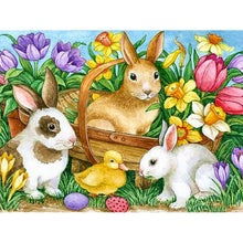 Load image into Gallery viewer, Easter Bunny 50x40cm(canvas) full round drill diamond painting
