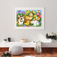 Load image into Gallery viewer, Easter Bunny 50x40cm(canvas) full round drill diamond painting
