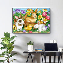 Load image into Gallery viewer, Easter Bunny 50x40cm(canvas) full round drill diamond painting
