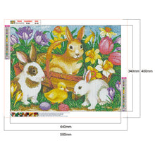 Load image into Gallery viewer, Easter Bunny 50x40cm(canvas) full round drill diamond painting
