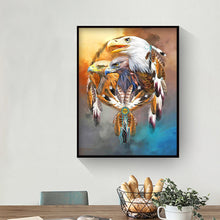 Load image into Gallery viewer, 3 Eagles in Sky 30x40cm(canvas) full round drill diamond painting
