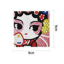 Load image into Gallery viewer, DIY Diamond Painting Kit Coaster Ceramics Insulation Cartoon Pad (Female)
