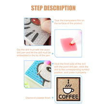 Load image into Gallery viewer, DIY Diamond Painting Kit Coaster Ceramics Insulation Cartoon Pad (Rabbit)
