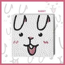 Load image into Gallery viewer, DIY Diamond Painting Kit Coaster Ceramics Insulation Cartoon Pad (Rabbit)
