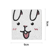 Load image into Gallery viewer, DIY Diamond Painting Kit Coaster Ceramics Insulation Cartoon Pad (Rabbit)
