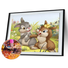 Load image into Gallery viewer, Two Rabbits 40x30cm(canvas) full round drill diamond painting
