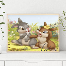 Load image into Gallery viewer, Two Rabbits 40x30cm(canvas) full round drill diamond painting
