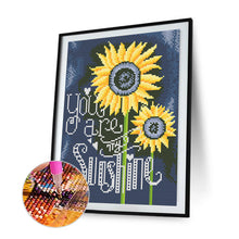 Load image into Gallery viewer, Luminous Sunflowers 30x40cm(canvas) full round drill diamond painting
