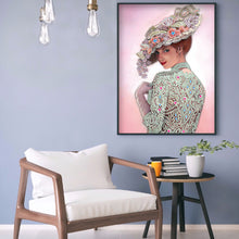 Load image into Gallery viewer, Elegant Lady 30x40cm(canvas) partial special shaped drill diamond painting
