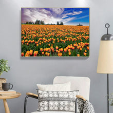 Load image into Gallery viewer, Tulip Flower Sea 40x30cm(canvas) full round drill diamond painting
