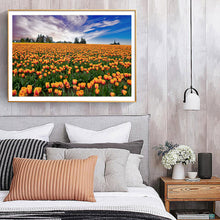 Load image into Gallery viewer, Tulip Flower Sea 40x30cm(canvas) full round drill diamond painting
