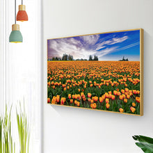 Load image into Gallery viewer, Tulip Flower Sea 40x30cm(canvas) full round drill diamond painting
